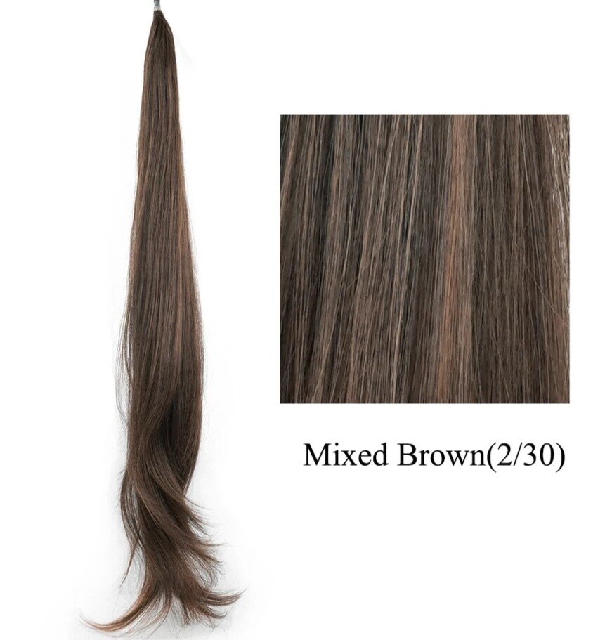 PULL THROUGH PONYTAIL EXTENSION STRAIGHT SYNTHETIC HAIR 26&quot;