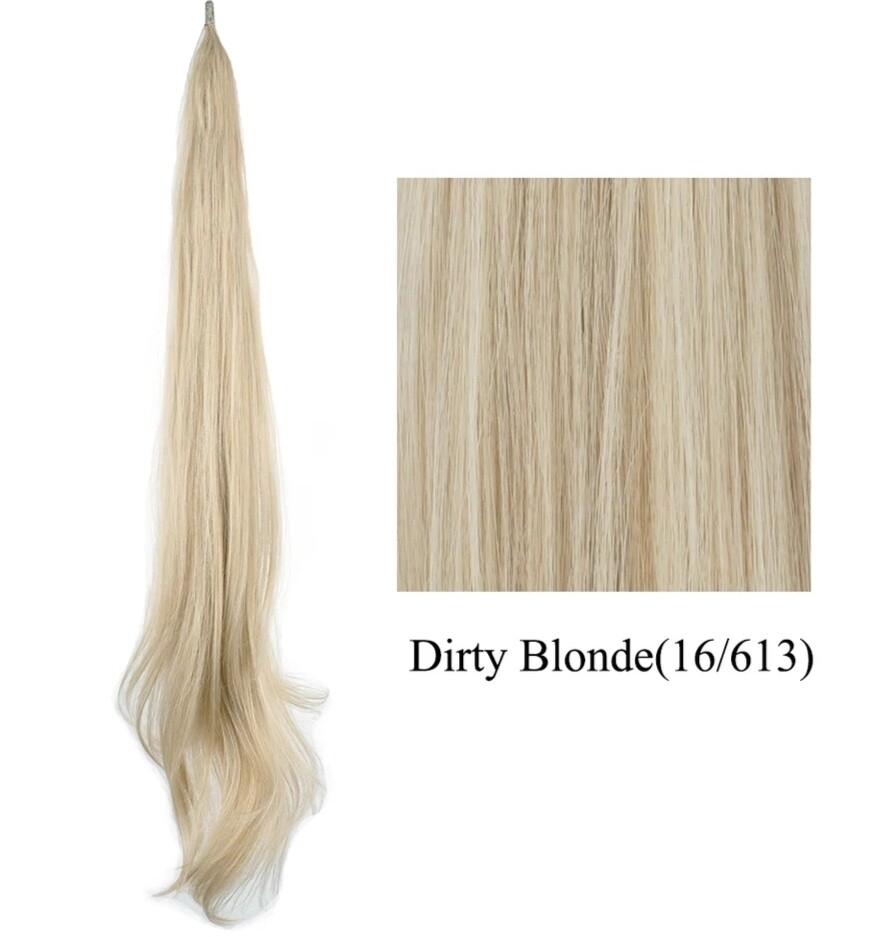 PULL THROUGH PONYTAIL EXTENSION STRAIGHT SYNTHETIC HAIR 26&quot;