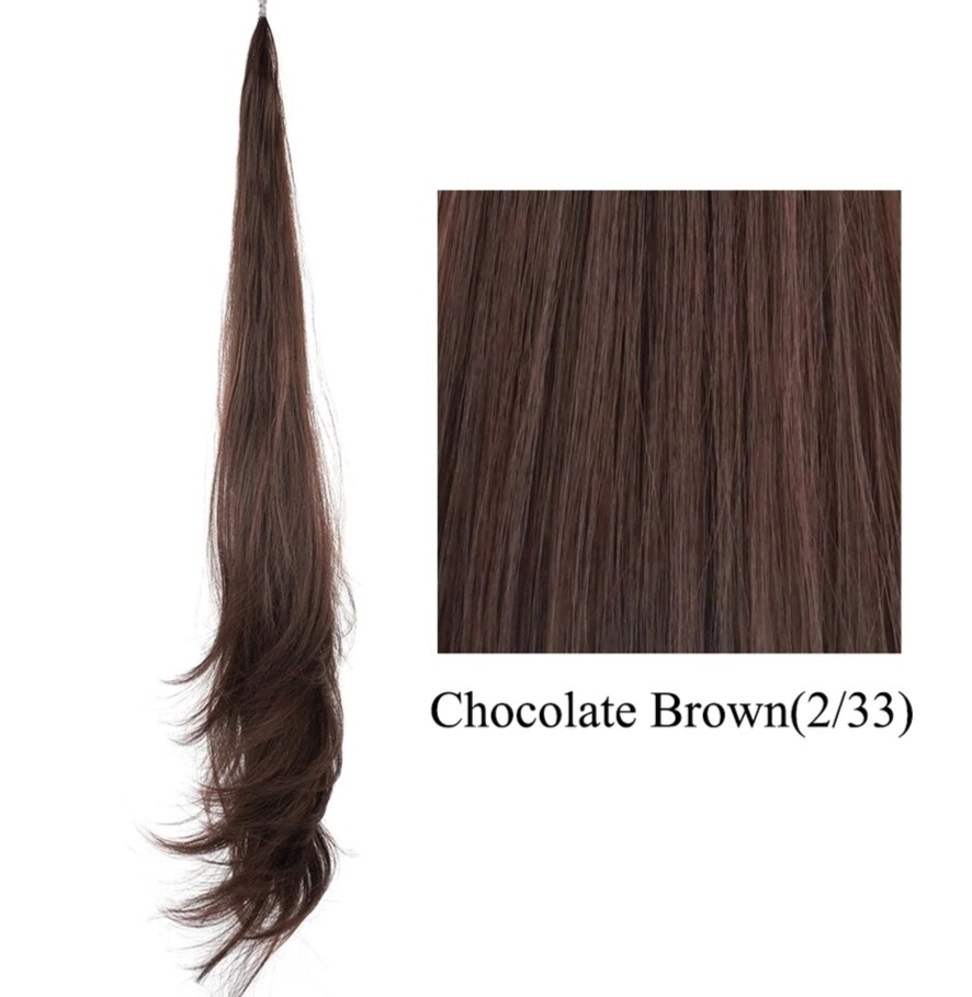 PULL THROUGH PONYTAIL EXTENSION STRAIGHT SYNTHETIC HAIR 26&quot;