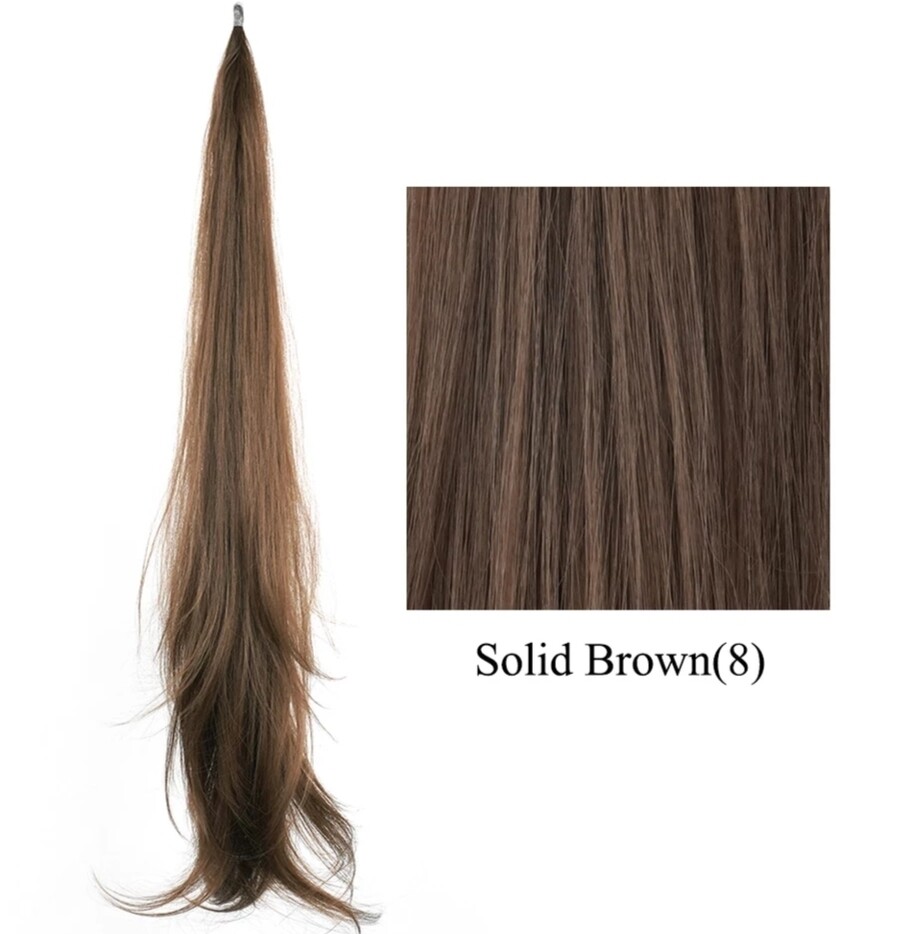 PULL THROUGH PONYTAIL EXTENSION STRAIGHT SYNTHETIC HAIR 26&quot;