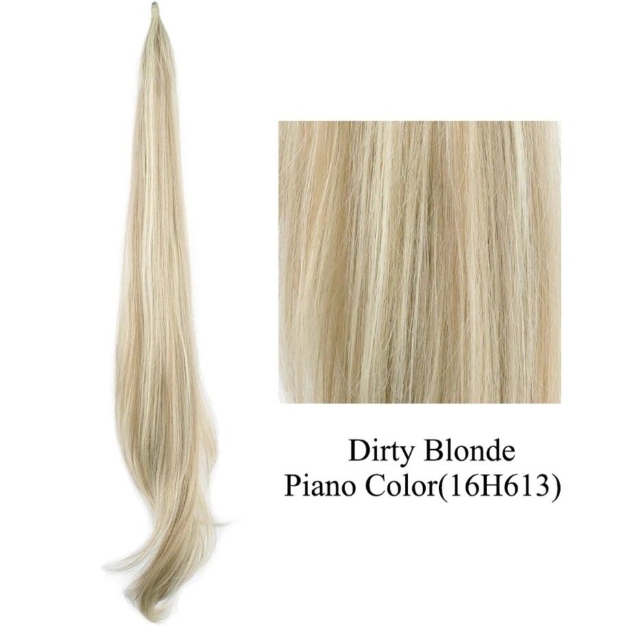 PULL THROUGH PONYTAIL EXTENSION STRAIGHT SYNTHETIC HAIR 26&quot;