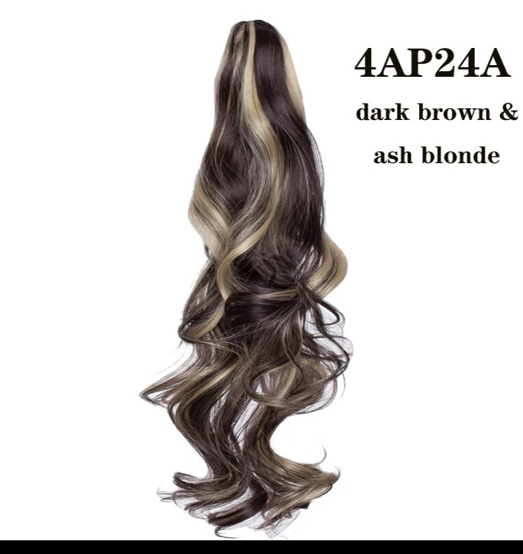 CLAW ON PONYTAIL EXTENSION BODY WAVE SYNTHETIC HAIR 26&quot;