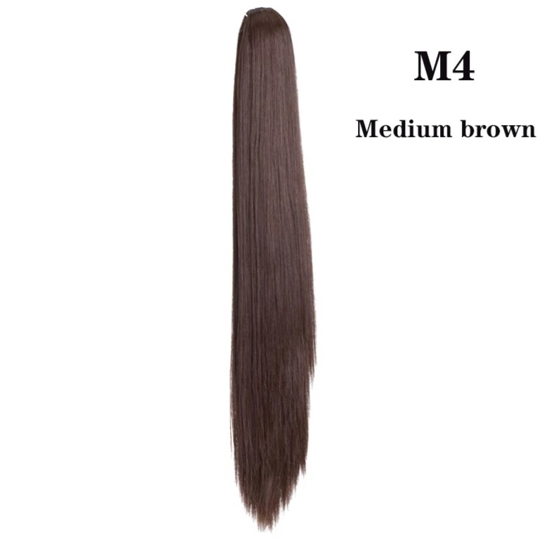 CLAW ON PONYTAIL EXTENSION STRAIGHT SYNTHETIC HAIR 26&quot;