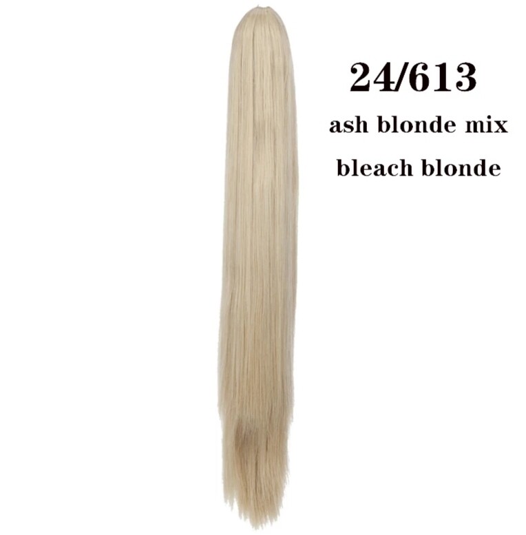 CLAW ON PONYTAIL EXTENSION STRAIGHT SYNTHETIC HAIR 26&quot;