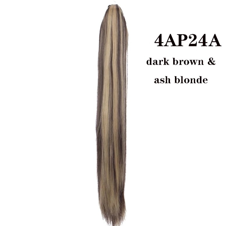 CLAW ON PONYTAIL EXTENSION STRAIGHT SYNTHETIC HAIR 26&quot;
