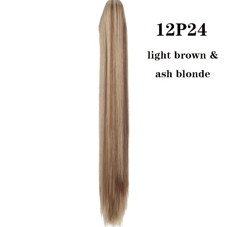 CLAW ON PONYTAIL EXTENSION STRAIGHT SYNTHETIC HAIR 26&quot;