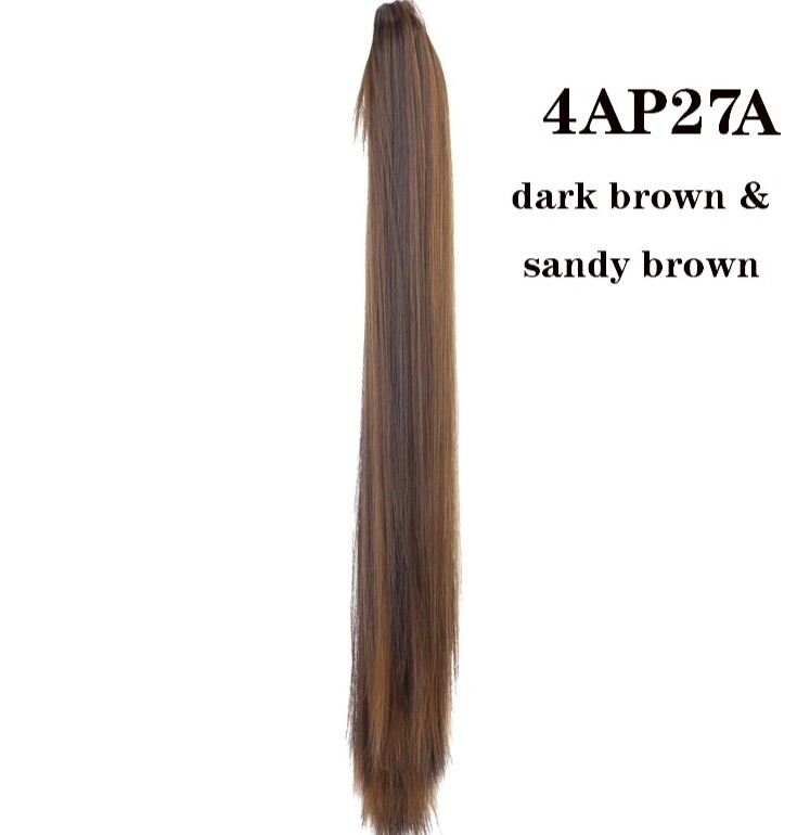 CLAW ON PONYTAIL EXTENSION STRAIGHT SYNTHETIC HAIR 26&quot;