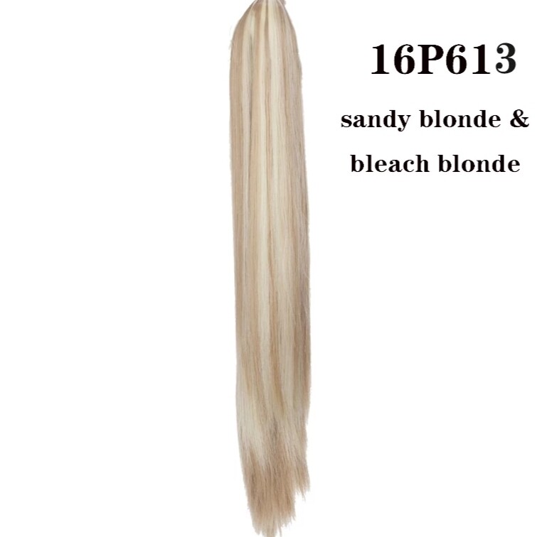 CLAW ON PONYTAIL EXTENSION STRAIGHT SYNTHETIC HAIR 26&quot;