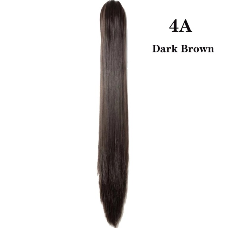 CLAW ON PONYTAIL EXTENSION STRAIGHT SYNTHETIC HAIR 26&quot;