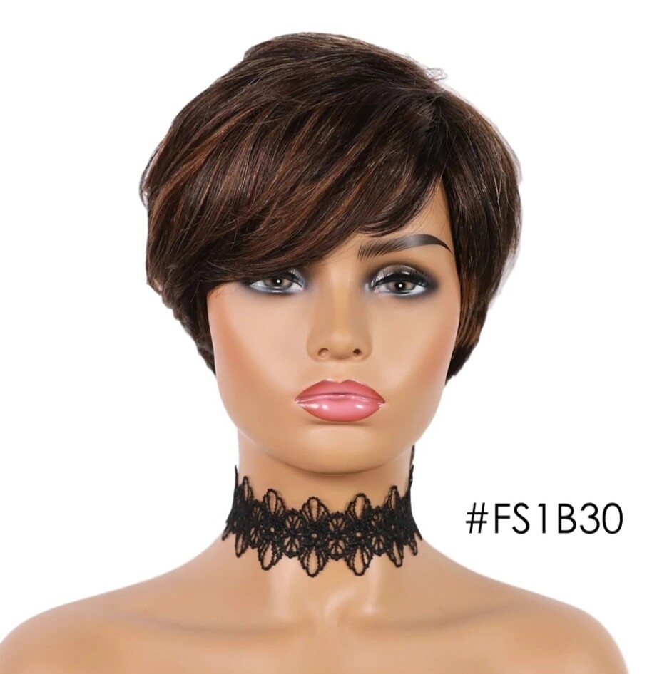 Hailey Wigs | Side Part Human Hair