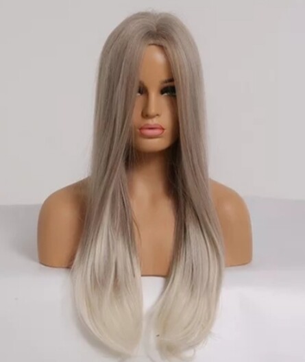 Janet - Wig - Grey Blonde with Platinum Tips