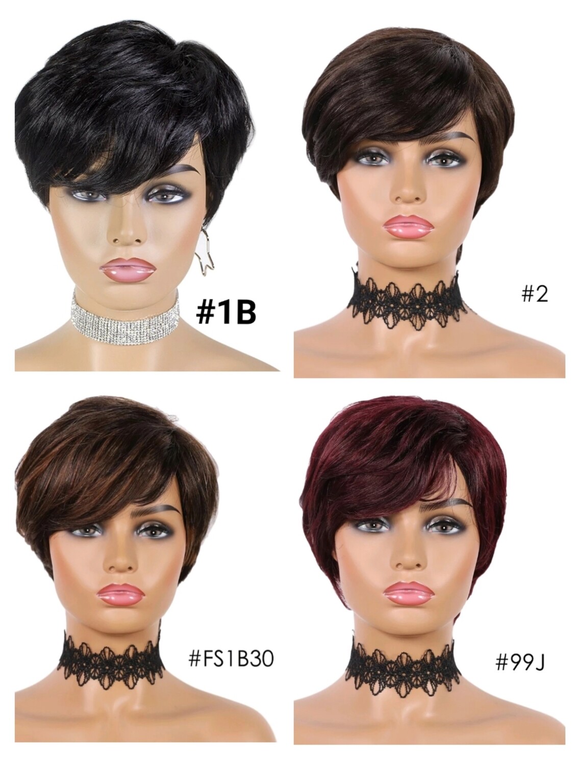 Hailey Wigs | Side Part Human Hair