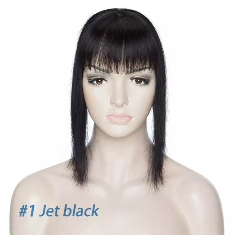 HUMAN HAIR TOPPER Fringe | PU Base 8.5x8.5cm