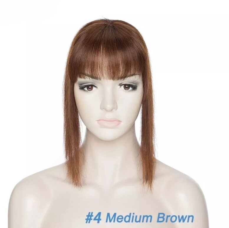 HUMAN HAIR TOPPER Fringe | PU Base 8.5x8.5cm
