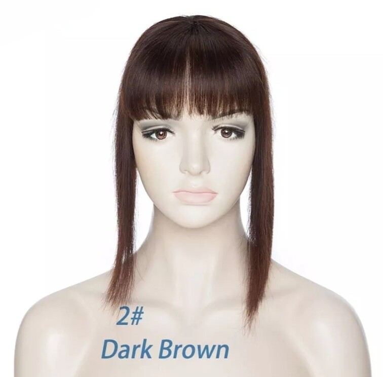 HUMAN HAIR TOPPER Fringe | PU Base 8.5x8.5cm