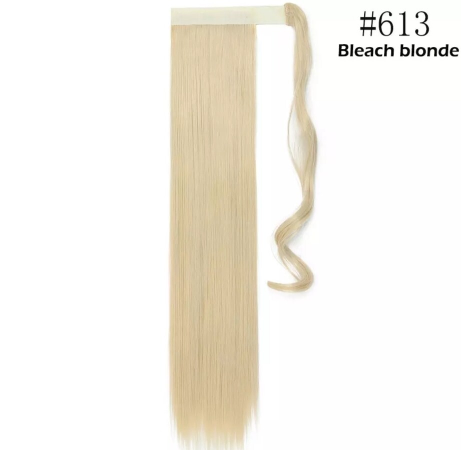 CLIP ON PONYTAIL EXTENSION STRAIGHT SYNTHETIC HAIR 24&quot;