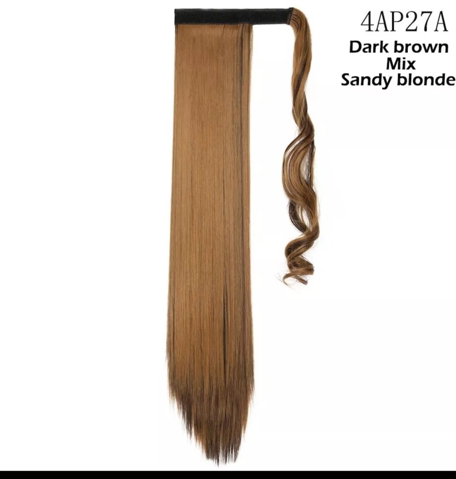 CLIP ON PONYTAIL EXTENSION STRAIGHT SYNTHETIC HAIR 24&quot;