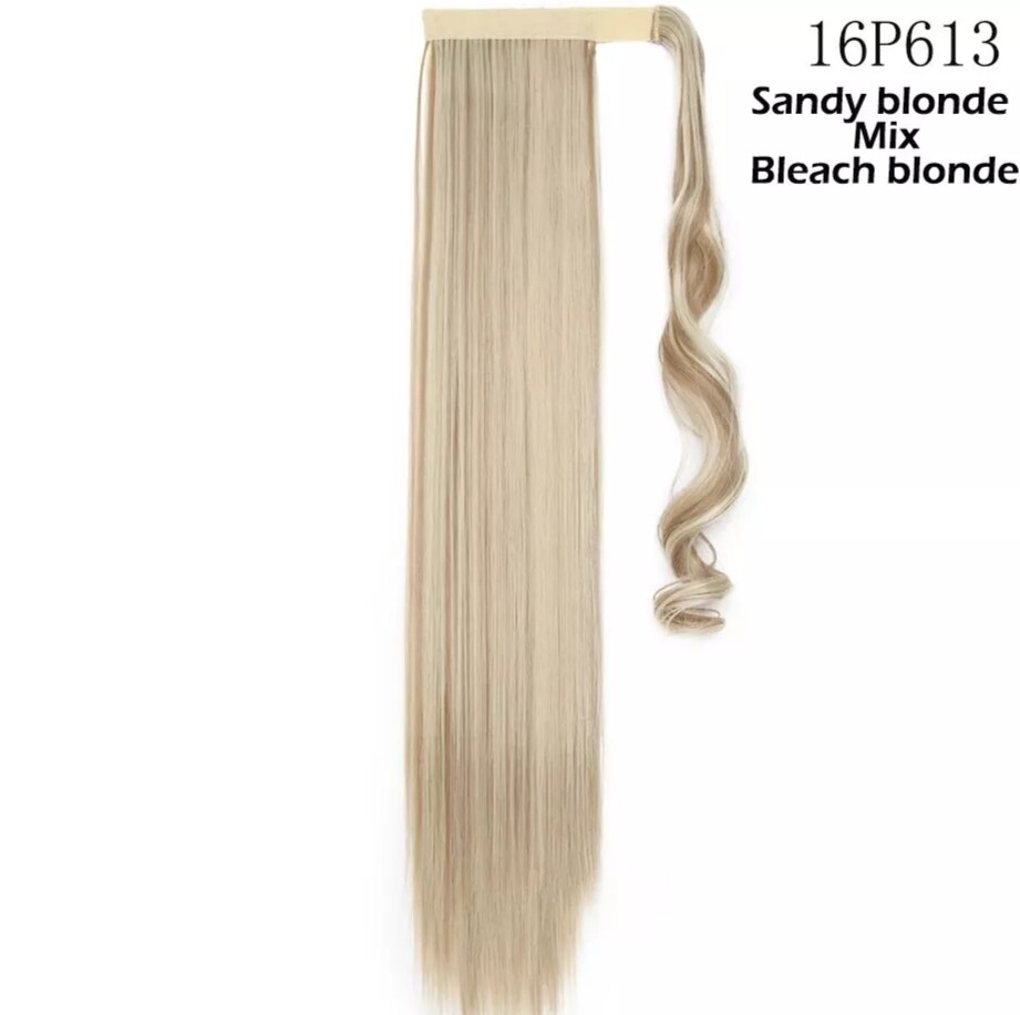 CLIP ON PONYTAIL EXTENSION STRAIGHT SYNTHETIC HAIR 24&quot;