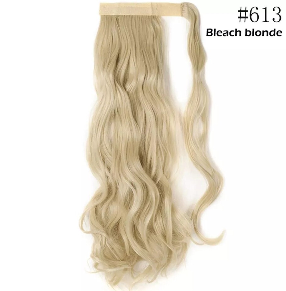 CLIP ON PONYTAIL EXTENSION BODY WAVE SYNTHETIC HAIR 26&quot;