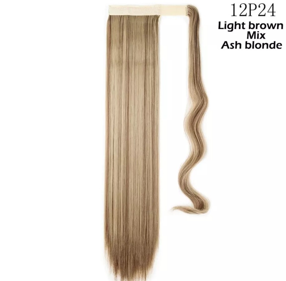 CLIP ON PONYTAIL EXTENSION STRAIGHT SYNTHETIC HAIR 24&quot;