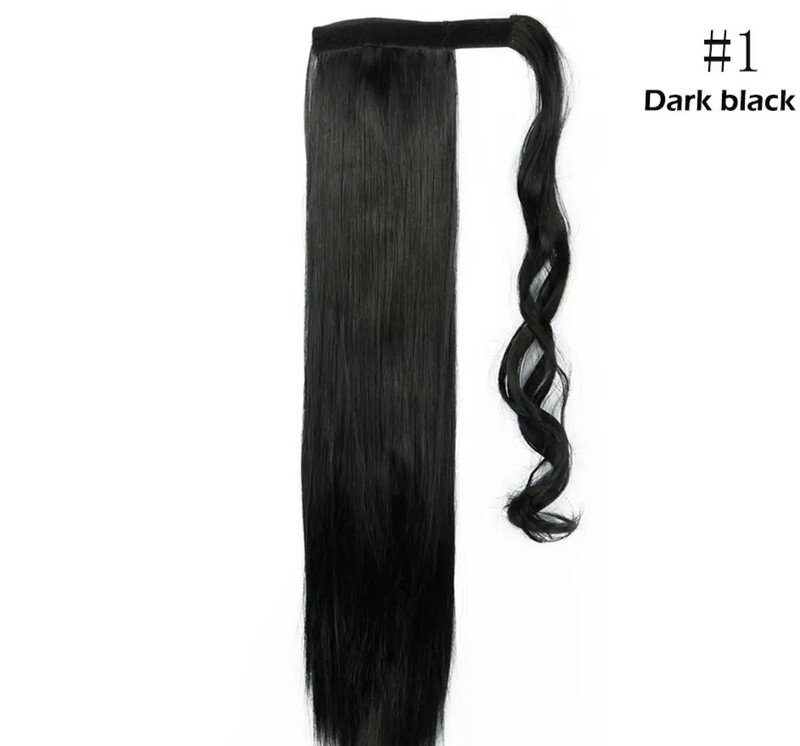PONYTAIL EXTENSION CLIP ON STRAIGHT SYNTHETIC HAIR 24/26"