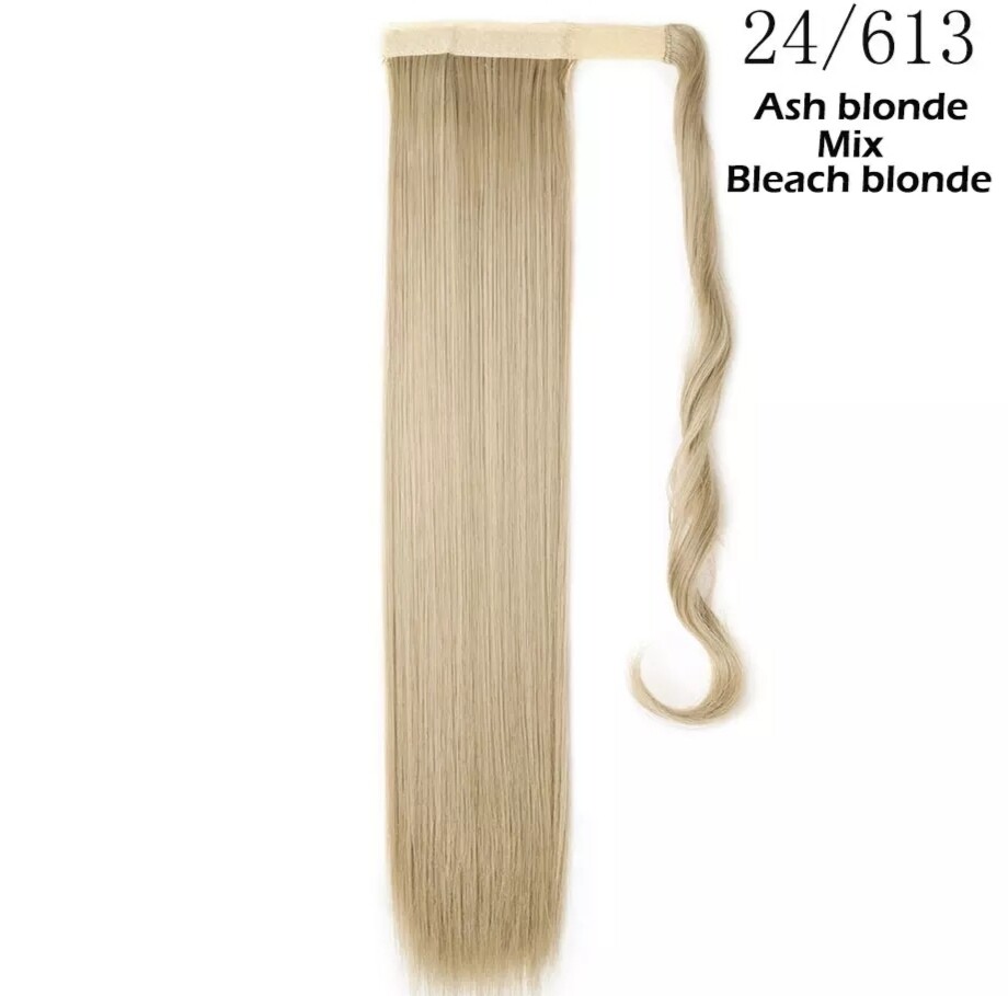 CLIP ON PONYTAIL EXTENSION STRAIGHT SYNTHETIC HAIR 24&quot;