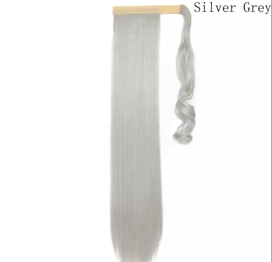 CLIP ON PONYTAIL EXTENSION STRAIGHT SYNTHETIC HAIR 24&quot;