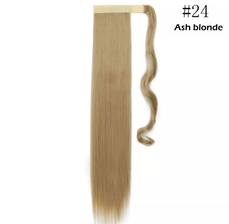 CLIP ON PONYTAIL EXTENSION STRAIGHT SYNTHETIC HAIR 24&quot;