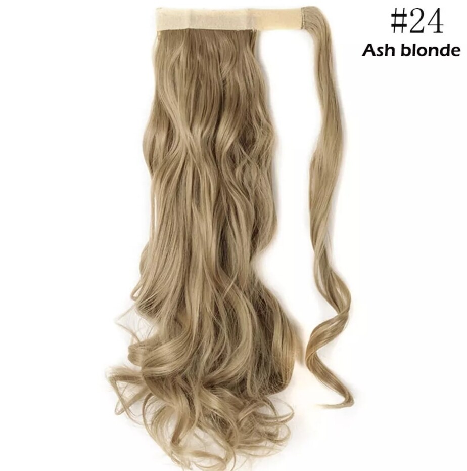 CLIP ON PONYTAIL EXTENSION BODY WAVE SYNTHETIC HAIR 26&quot;