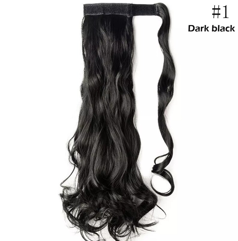 PONYTAIL EXTENSION CLIP ON BODY WAVE SYNTHETIC HAIR 26"