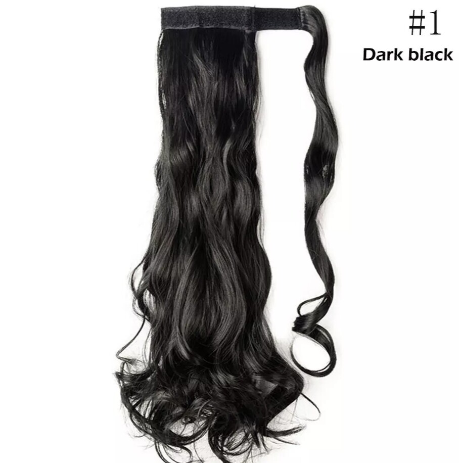 CLIP ON PONYTAIL EXTENSION BODY WAVE SYNTHETIC HAIR 26&quot;