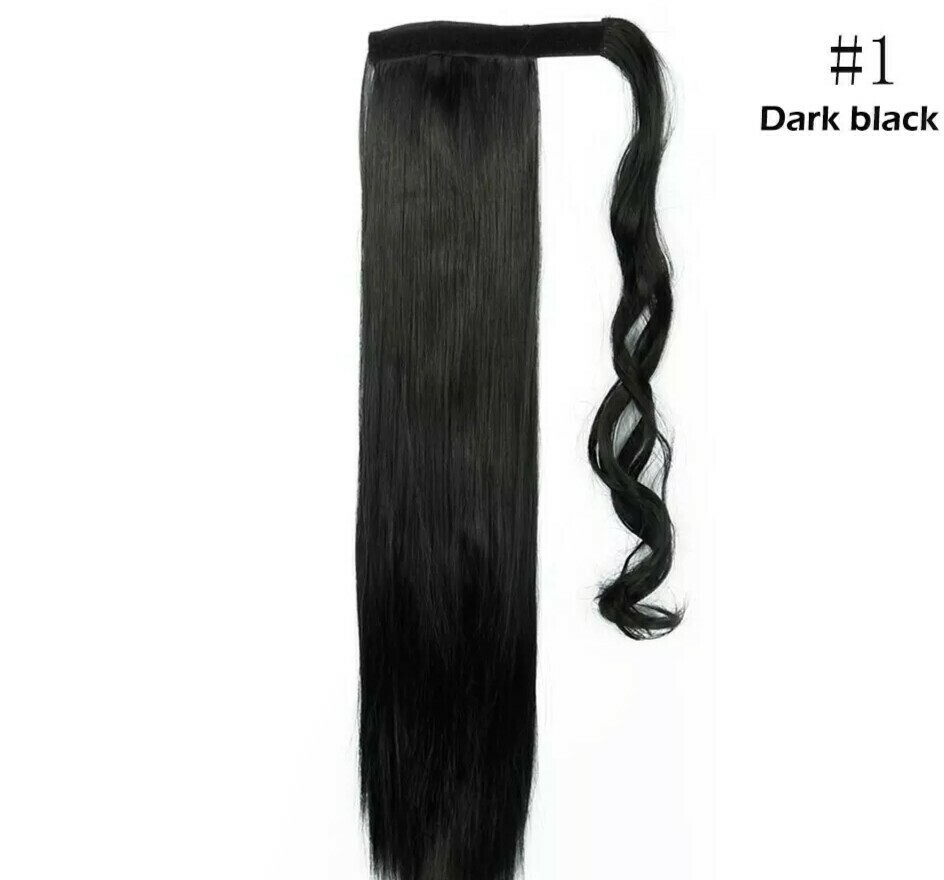 CLIP ON PONYTAIL EXTENSION STRAIGHT SYNTHETIC HAIR 34&quot;