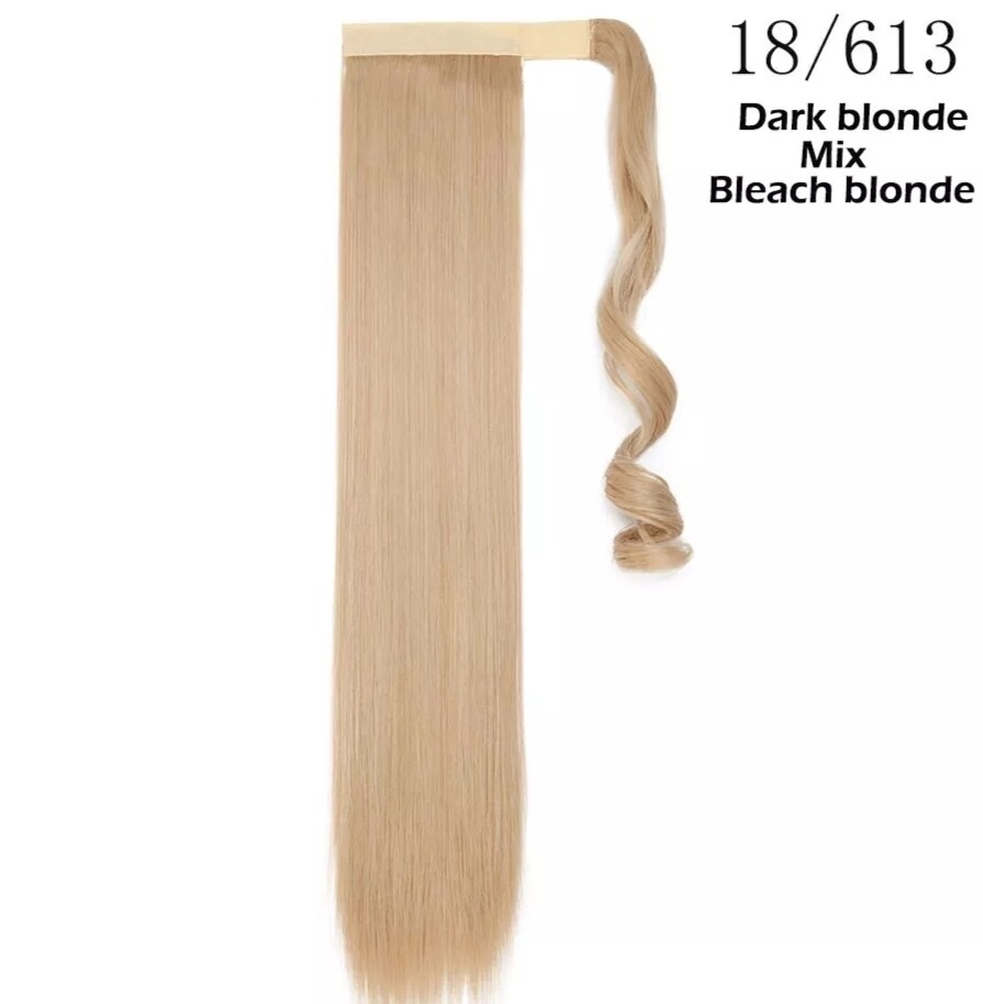 CLIP ON PONYTAIL EXTENSION STRAIGHT SYNTHETIC HAIR 24&quot;