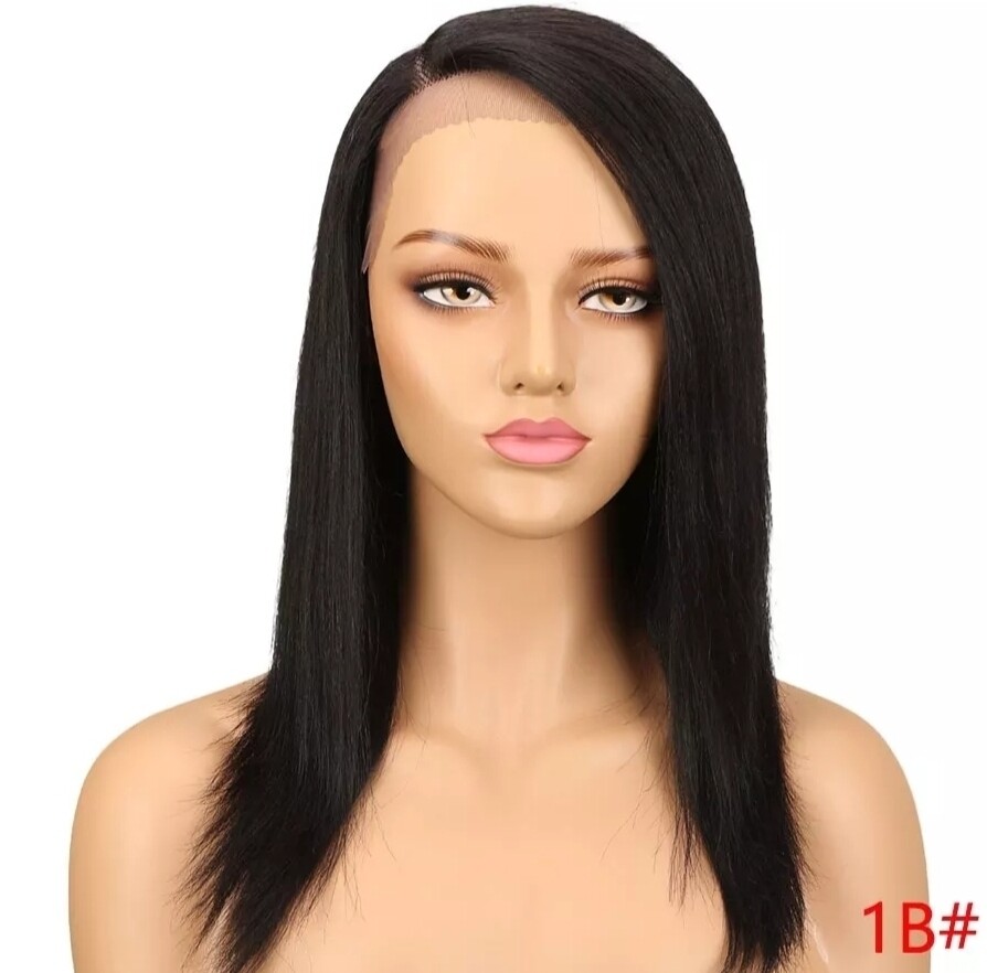 Side Part Human Hair 13x1 Lace Front 18"