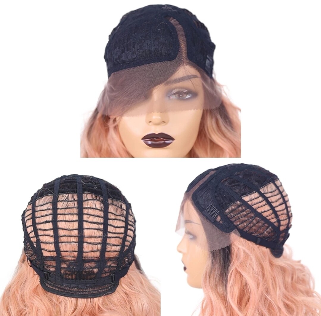 Lacie Wig | Peach Ombre Side Part Lace Front
