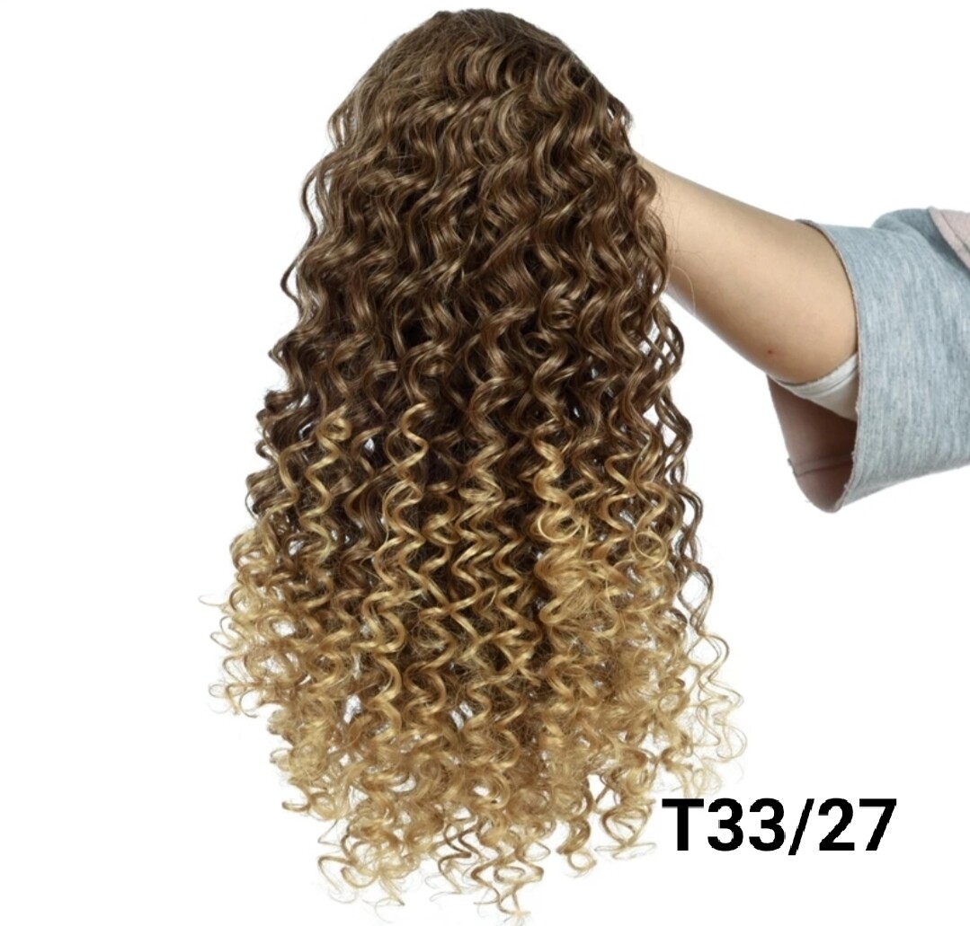 DRAWSTRING PONYTAIL EXTENSION CURLY SYNTHETIC HAIR 16&quot;