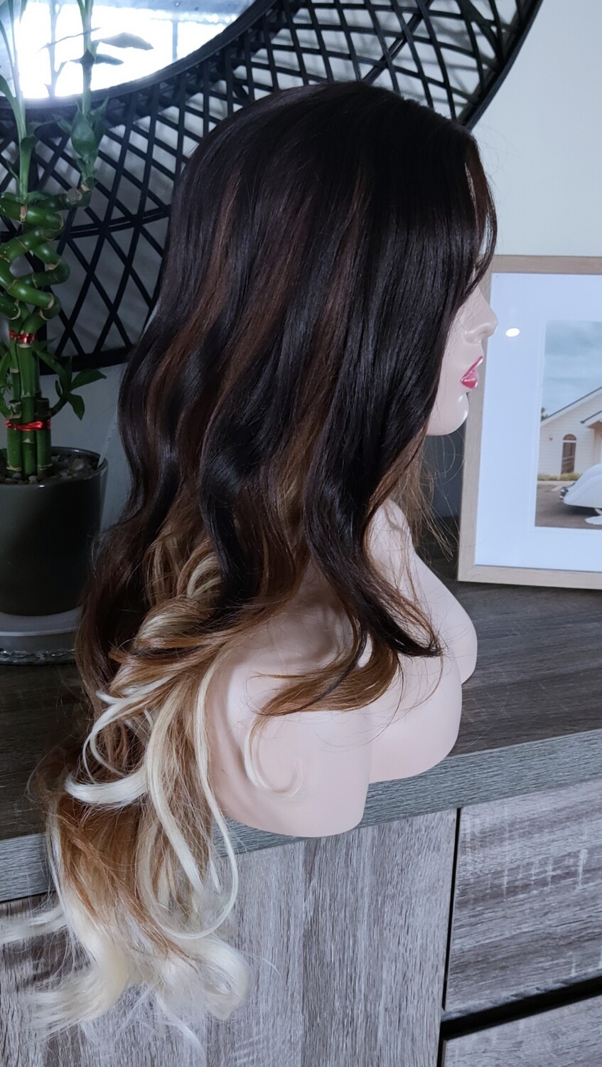 Coco Wig | Balayage Brown to Blonde Lace Side Part