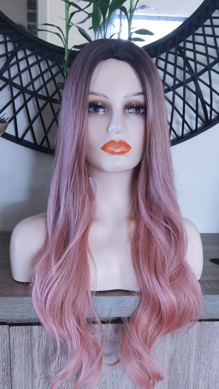 Cosplay Dusty Pink Ombre Beachy Wave