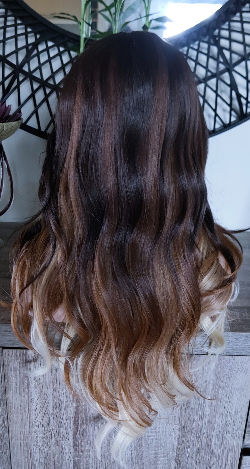 Coco Wig | Balayage Brown to Blonde Lace Side Part
