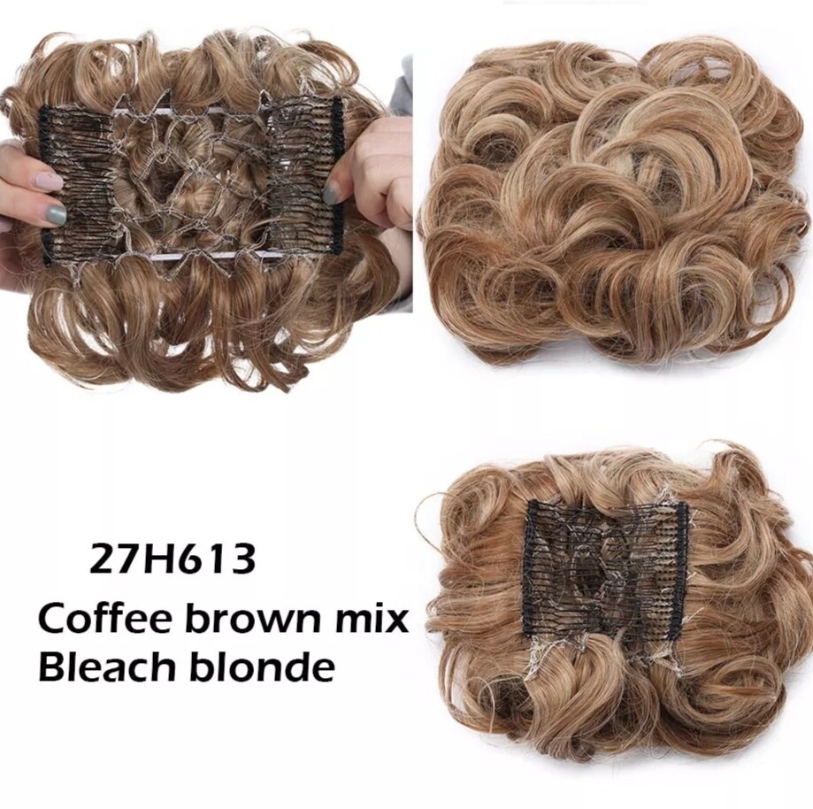 CURLY SYNTHETIC HAIR BUN