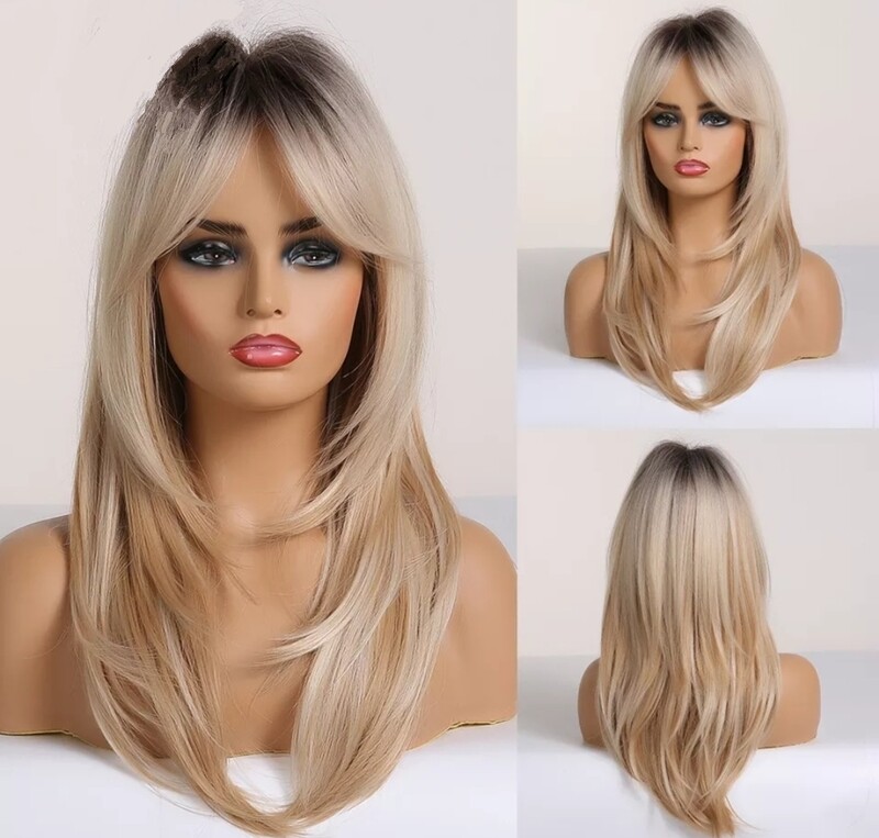 Betany Wig | Foiled Blonde Ombre Layered