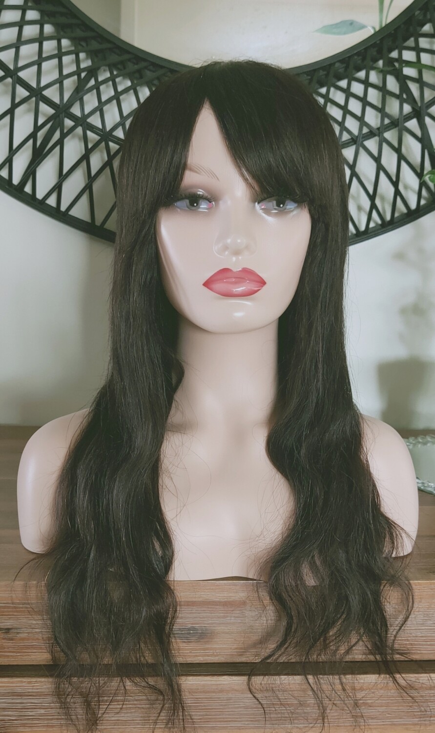 Olivia - Wig - Darkest Brown Remy Hair