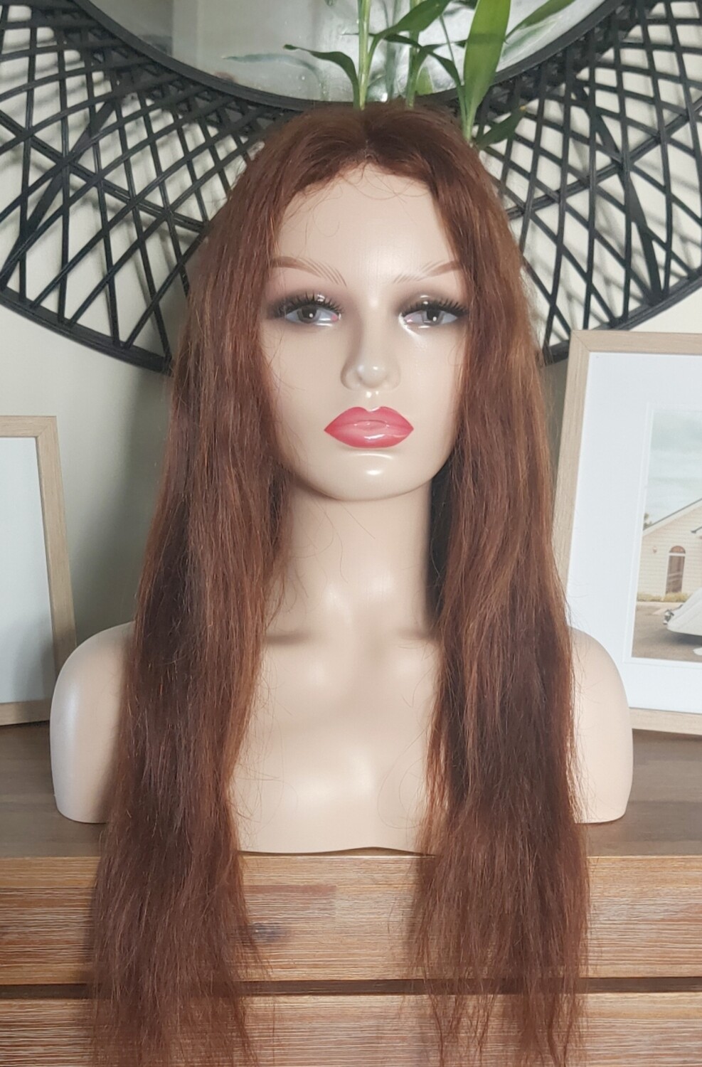Rhonda Wig | Auburn Human Hair Lace Front 