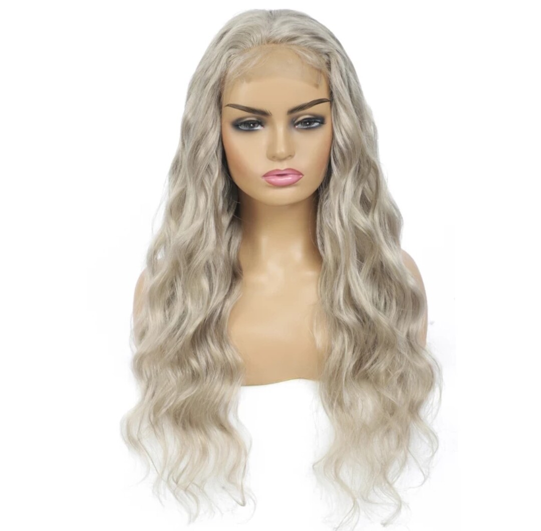 Samantha Wig | Silver Human Hair Lace Front 