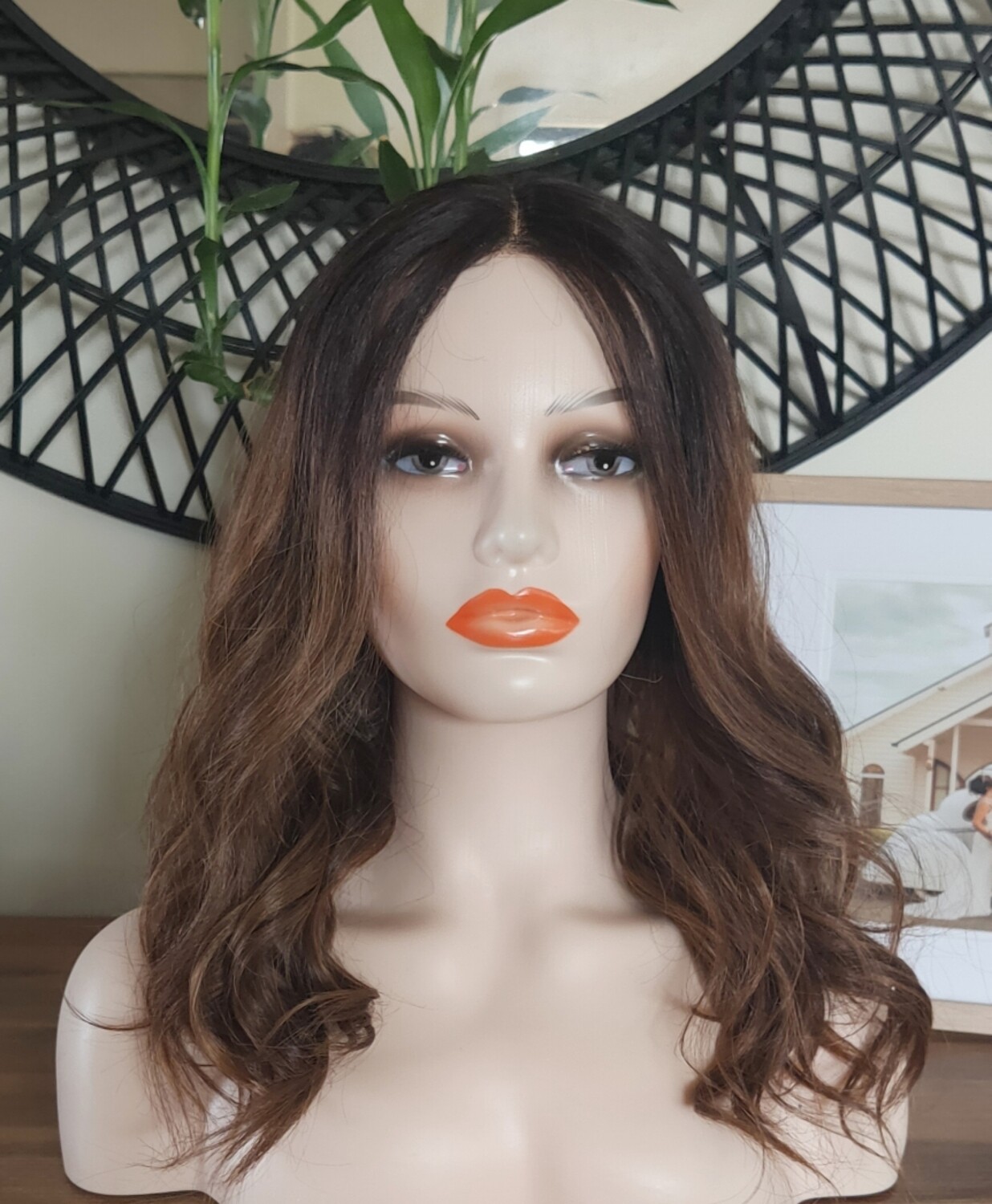 Light Brown Ombre Wavy Lace Front