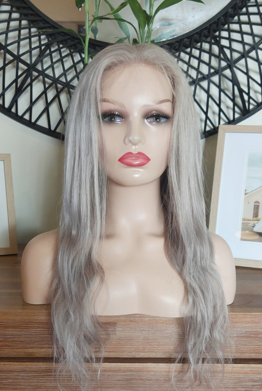 Samantha Wig | Silver Human Hair Lace Front 