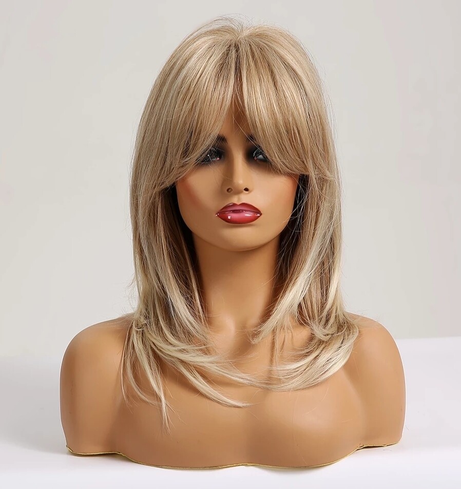 Bindy Wig | Blonde Layered with Highlights