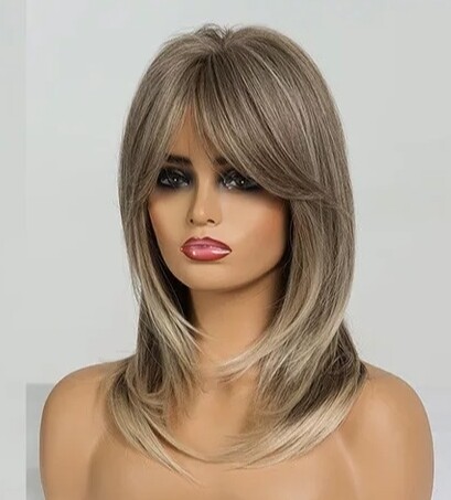 Gina Wig | Grey Blonde Balayage Layered