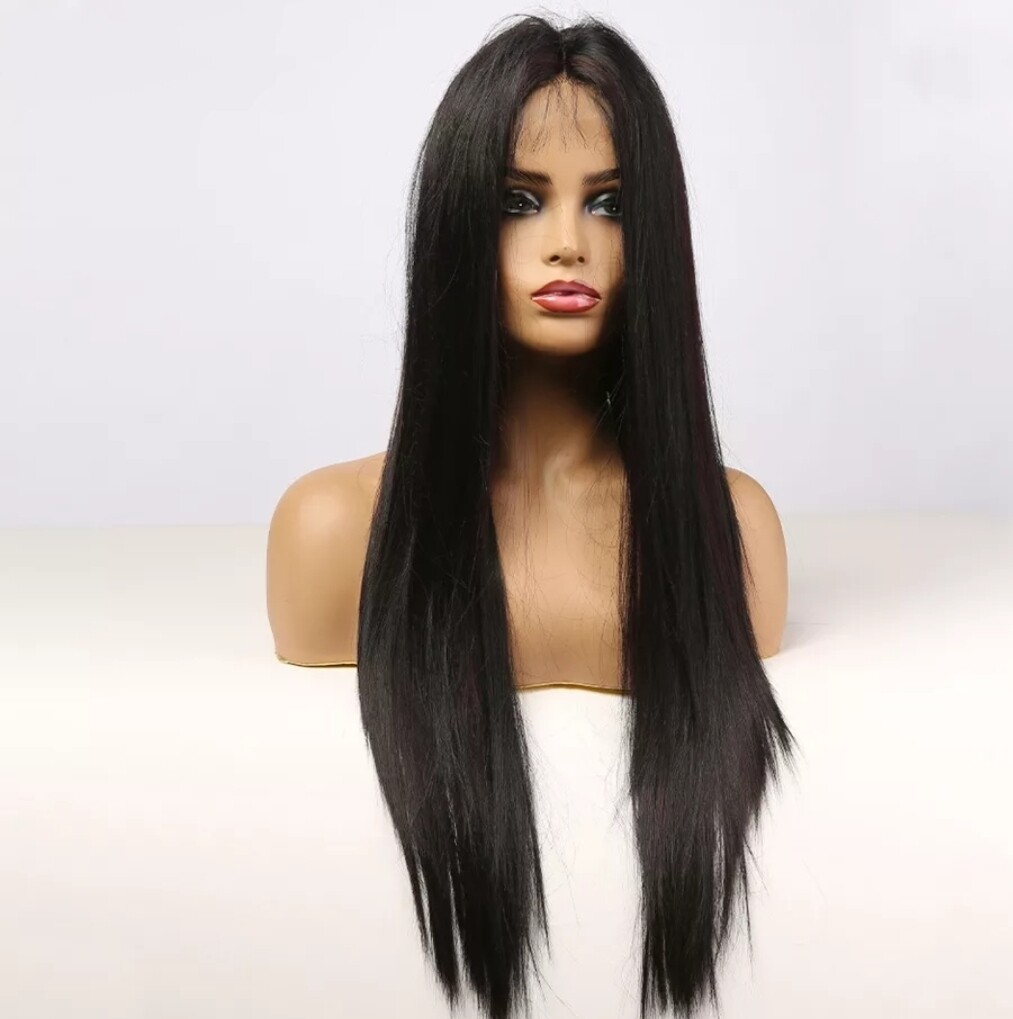 Nicolette - Wig - Natural Black with highlights Lace Front 