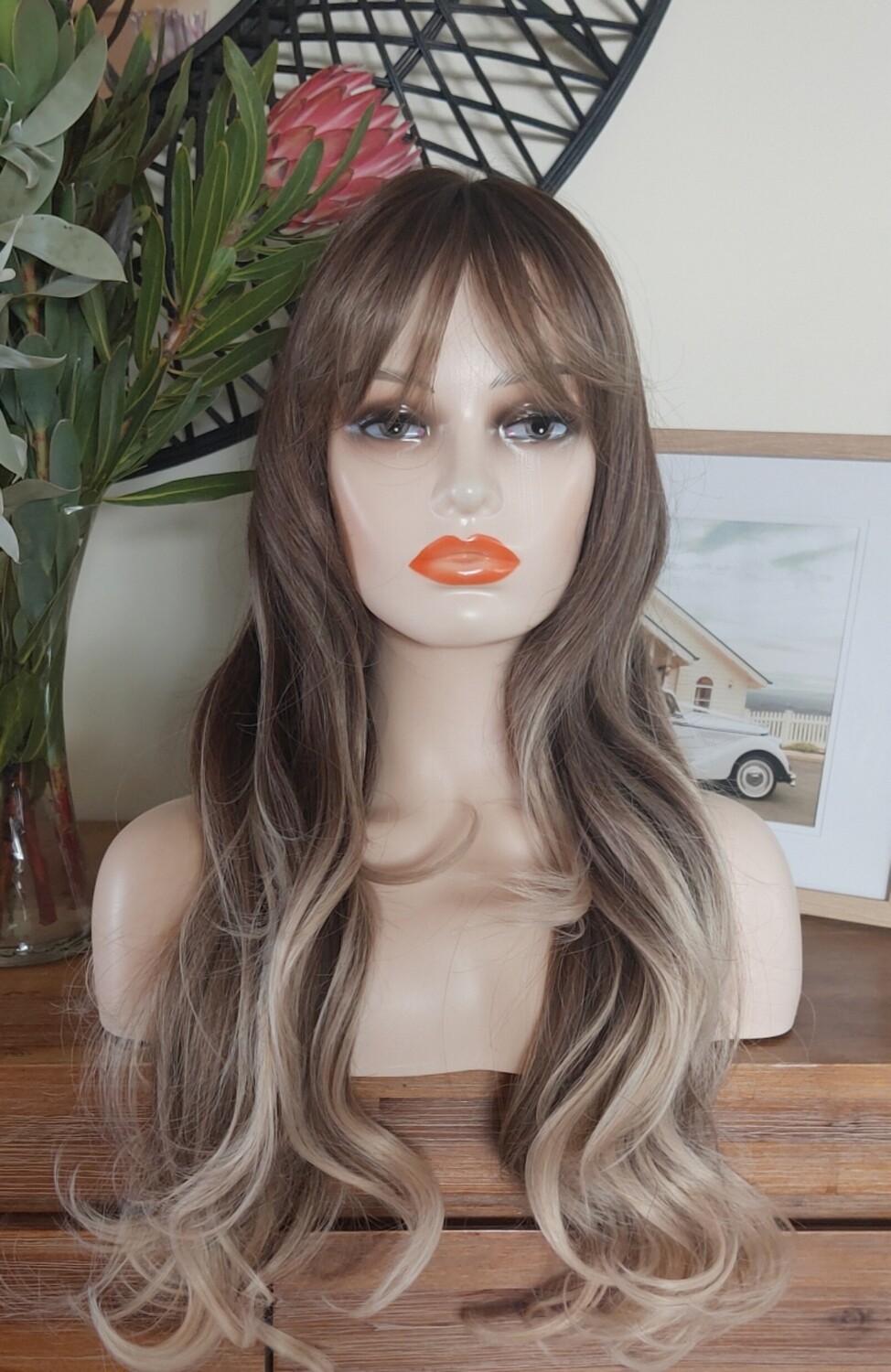 Kyera Wig | Brown to Blonde Balayage